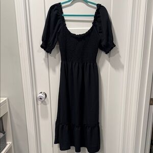 princess polly baby blue dress Kate Spade Scallop Shift Dress, Black main image 1
